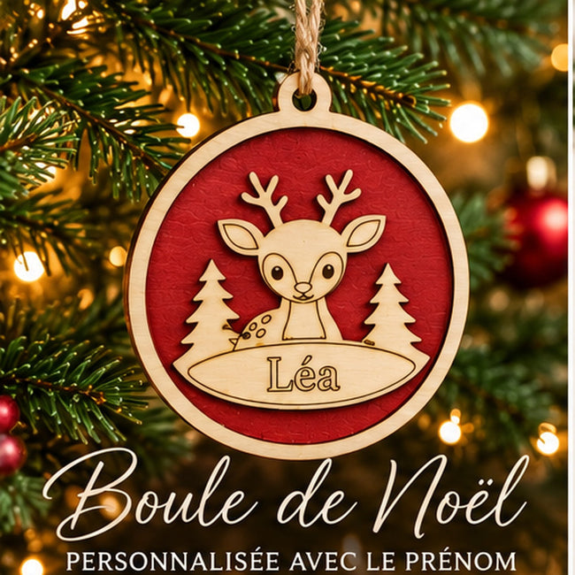 Boule prénom personnalisée – 01 mise en scene